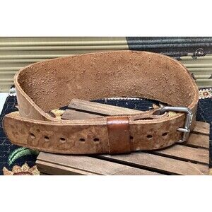 Vintage Bollinger Weight Lifting Support Belt Leather Body Build Size L 38-42